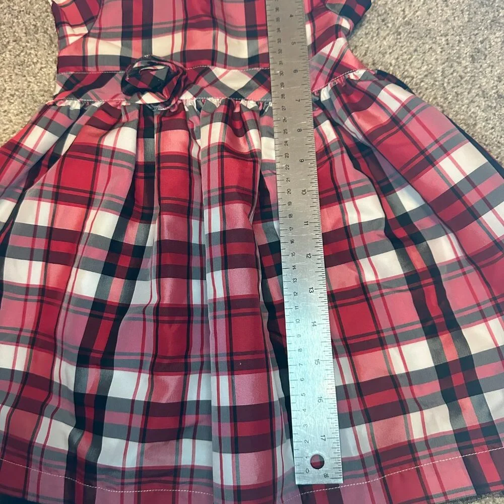 Toddler 24 Months Girls Plaid Dress CARTER'S Carters red black